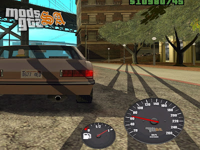 Mod Velocimetro e Gasolina para GTA San Andreas